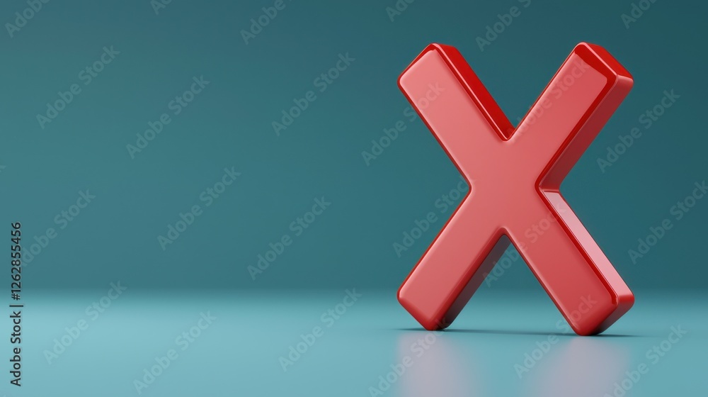 Obraz premium Red Cross Symbol on Blue Background for Advertising and Marketing