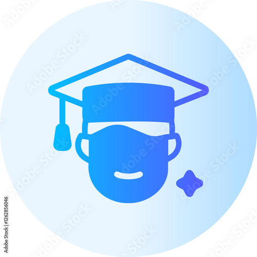 Graduate gradient icon