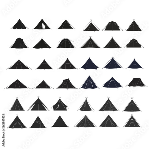 Silhouette of a Tent Vector Illustration Free Download Silhouette of a Tent Vector Illustration - GFXLoad
