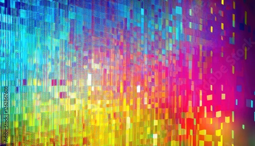 Wallpaper Mural vibrant pixelated holographic gradient background for digital design and creative projects with iridescent tiles

 Torontodigital.ca
