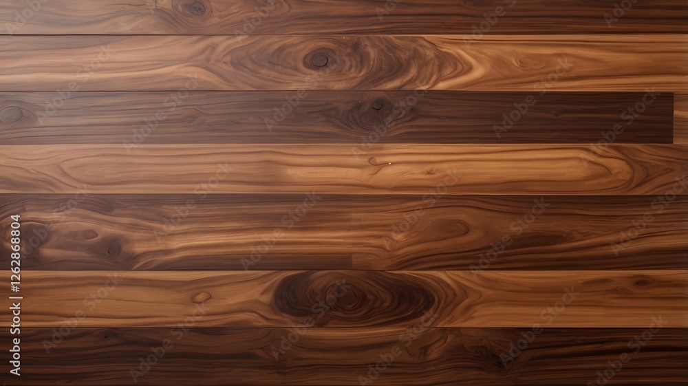 Obraz premium Elegant Brown Wooden Planks Arranged As Flooring or Wall Paneling