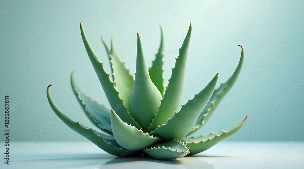 Close-up of a fresh aloe vera plant with spiky green leaves. Ideal for health, wellness, nature, or botanical projects. Close-up of a fresh aloe vera plant with spiky green leaves. Ideal for health, wellness, nature, or botanical projects.