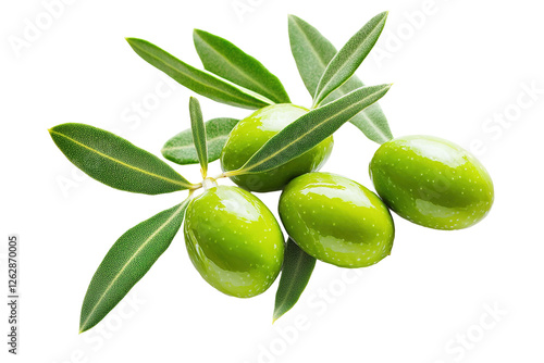 Wallpaper Mural A bunch of green olives with leaves on top. ,on transparent background. Torontodigital.ca