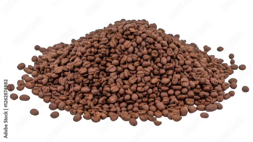 a pile of coffee beans on a transparent background, PNG image, PNG file, Generative art. a pile of coffee beans on a transparent background, PNG image, PNG file, Generative art.