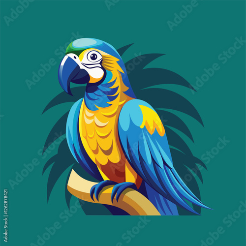 blue and yellow macaw ara