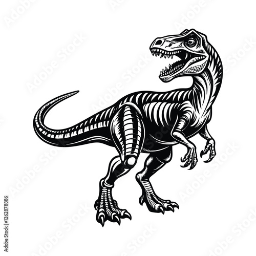vector illustration of a dinosaur