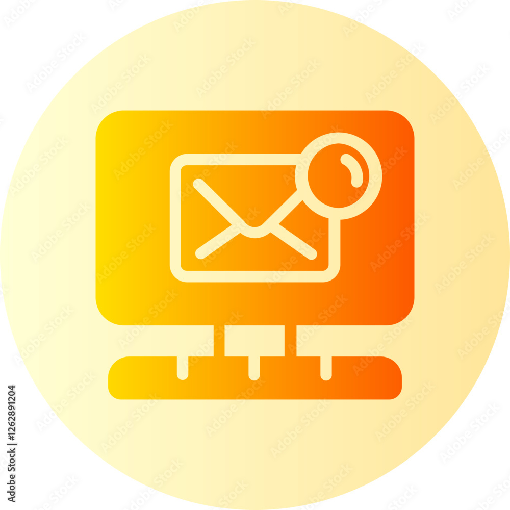 Fotografie email gradient icon