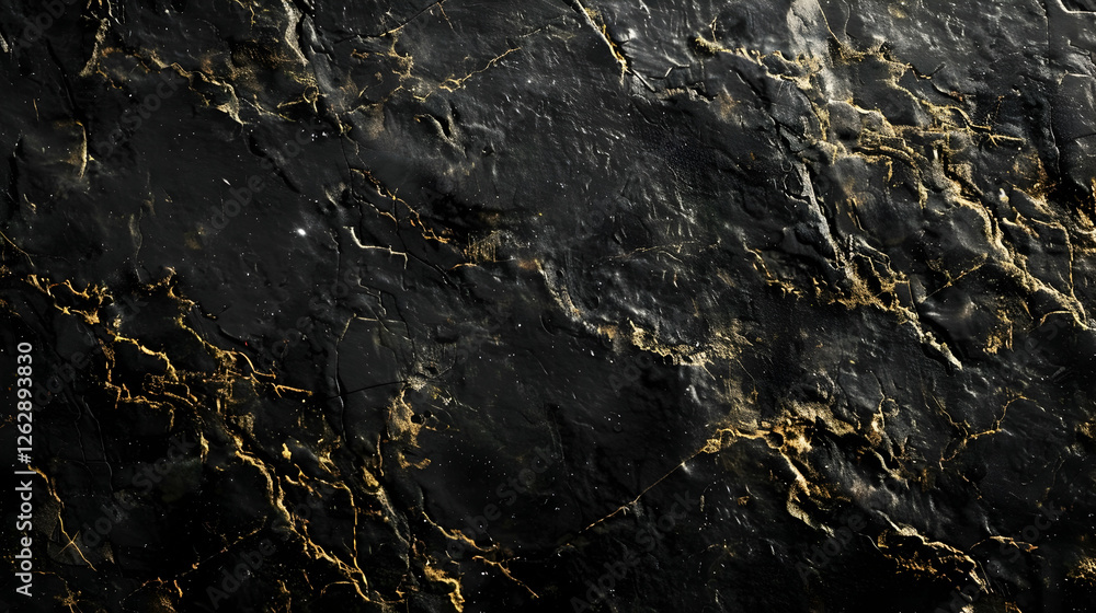 Elegant black marble surface with golden veins, ideal for luxury design backgrounds and textures Elegant black marble surface with golden veins, ideal for luxury design backgrounds and textures