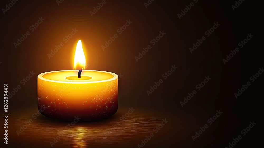 A candle flame flickering in the dark, with soft shadows and highlights creating a soothing, atmospheric effect. A candle flame flickering in the dark, with soft shadows and highlights creating a soothing, atmospheric effect.