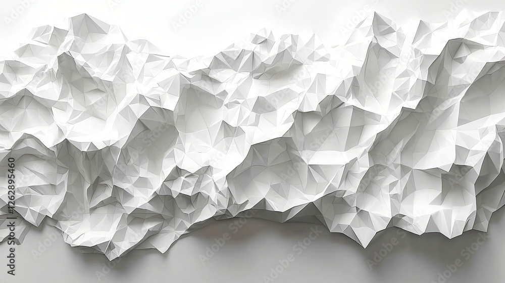 Abstract White Crumpled Paper Texture Abstract White Crumpled Paper Texture