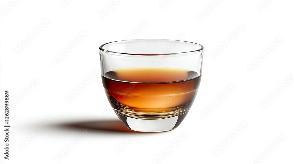 A coffee cup with an espresso shot, isolated on a white background, showcasing the rich color and smooth texture. A coffee cup with an espresso shot, isolated on a white background, showcasing the rich color and smooth texture.