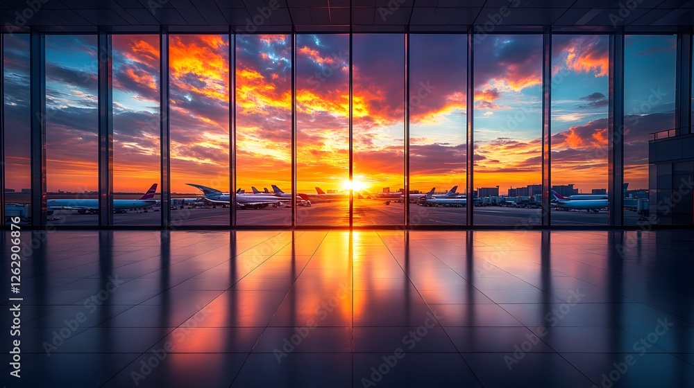 Fototapeta premium Corporate travel logistics with flight schedules, accommodation plans, and expense tracking