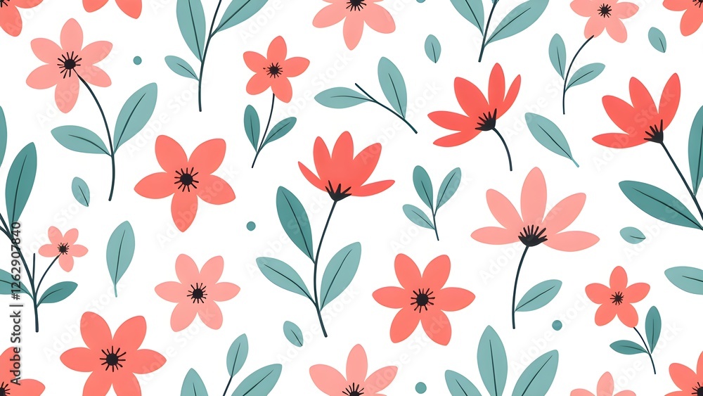 Fresh Floral Background Pattern Fresh Floral Background Pattern