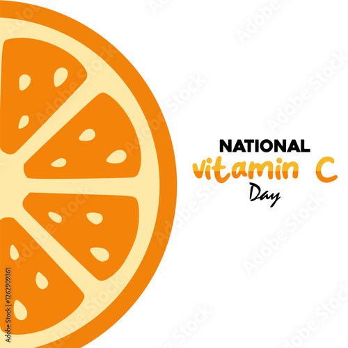 vector graphic of national vitamin c day for national vitamin c day celebration.