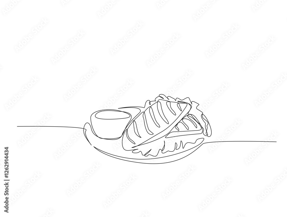 Continuous one line drawing of grilled beef steak. Grilled steak on plate in single line draw illustration. Editable stroke. Continuous one line drawing of grilled beef steak. Grilled steak on plate in single line draw illustration. Editable stroke.