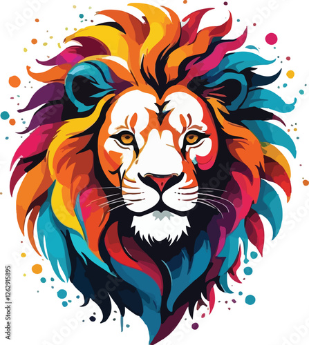 Lion head vector design, Lion logo and icon Design, Lion Illustration vector design