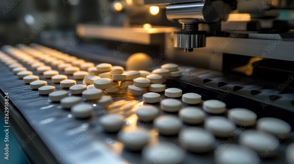 Close-up view of pharmaceutical tablets being coated and polished inside an industrial machine during the production process, showcasing precision technology. Close-up view of pharmaceutical tablets being coated and polished inside an industrial machine during the production process, showcasing precision technology.