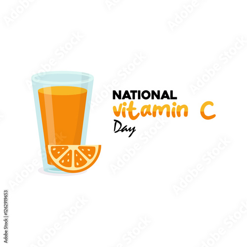 vector graphic of national vitamin c day for national vitamin c day celebration.