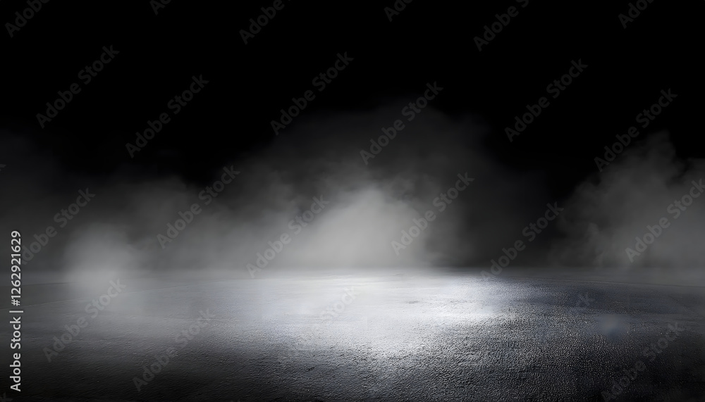Fototapeta premium Smoky low-light concrete surface
