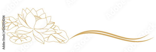 line art lotus illustration background with a vesak day