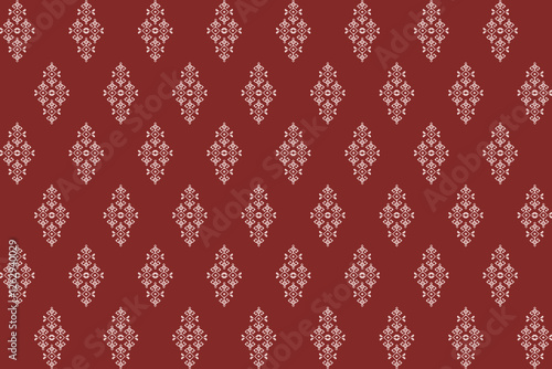 Geometric ethnic oriental seamless pattern traditional Design for background, carpet, wallpaper. clothing,navajo, Batik, wrapping, tribal, fabric, embroidery style, sadu .Vector illustration.
