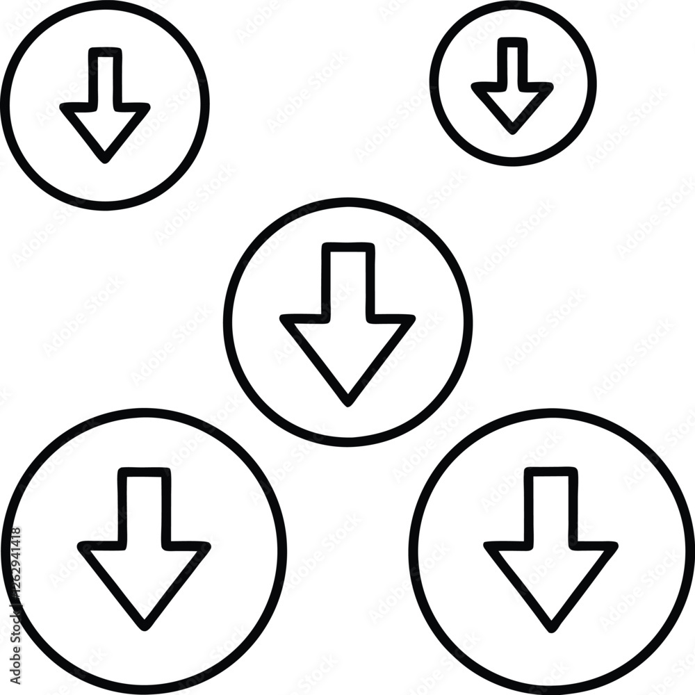 Download icon set Software download icon Web icon set Icons collection Vector illustration simple download icon isolated on white background. Download icon set Software download icon Web icon set Icons collection Vector illustration simple download icon isolated on white background.