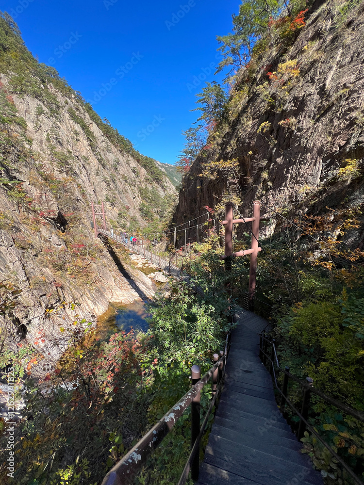 Bridge at Seoraksan national park