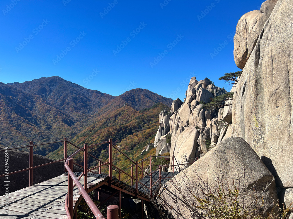 Mountain range at Seoraksan national park