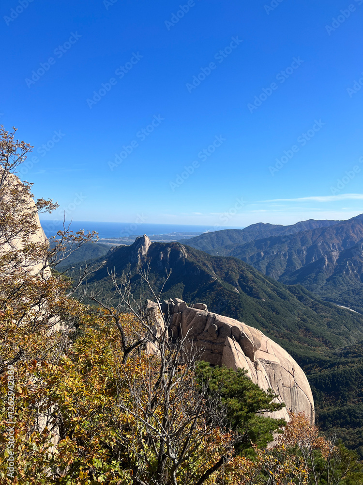 Mountain range at Seoraksan national park