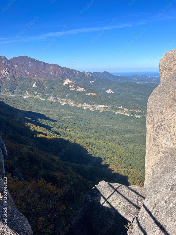 Mountain range at Seoraksan national park