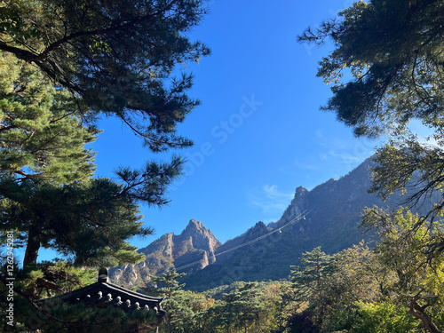 Scenery from Mountain range at Seoraksan national park