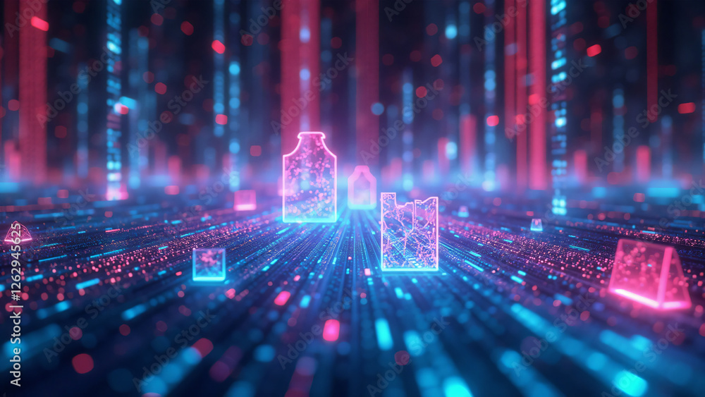 Fototapeta premium abstract lights background