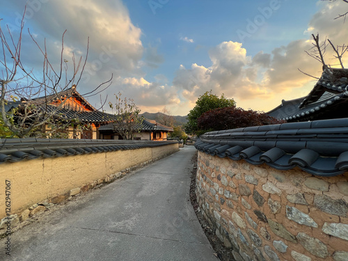 Street at Andong Hahoe Folk Village