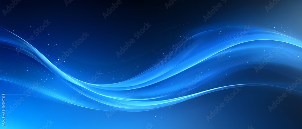 Abstract Blue Wave Background Digital Design art web sea flow glow Abstract Blue Wave Background Digital Design art web sea flow glow