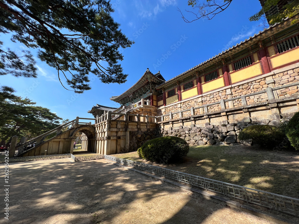Bulguksa Buddhist temple in Gyeongju, South Korea