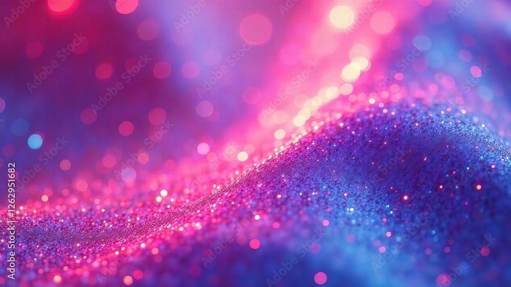 Obraz premium Retro Hologram Gradient Mesh Backgrounds - 80s, 90s Style