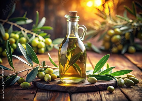 Premium vintage olive oil, natural essence.
