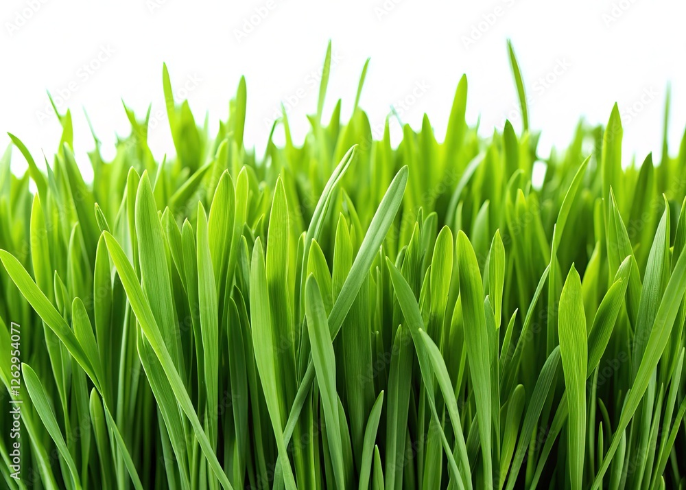 Macro view of a fresh green grass border; digital art. Macro view of a fresh green grass border; digital art.