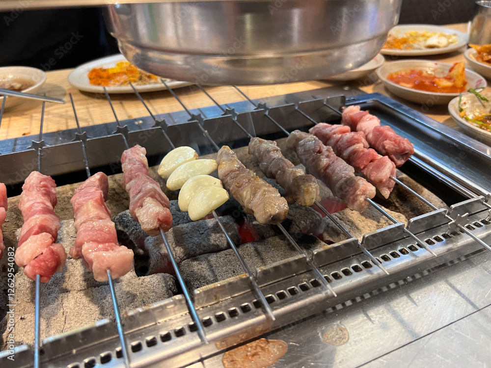 Korean barbecue in South Korea