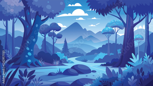 underwater scene with tropical fishes