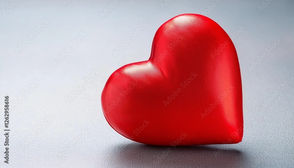 red heart on white background red heart on white background