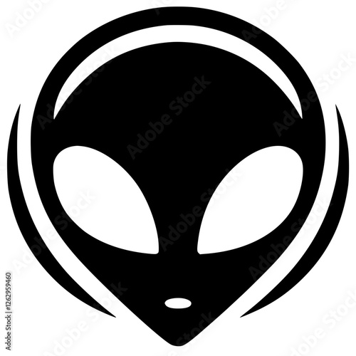 Alien logo silhouette