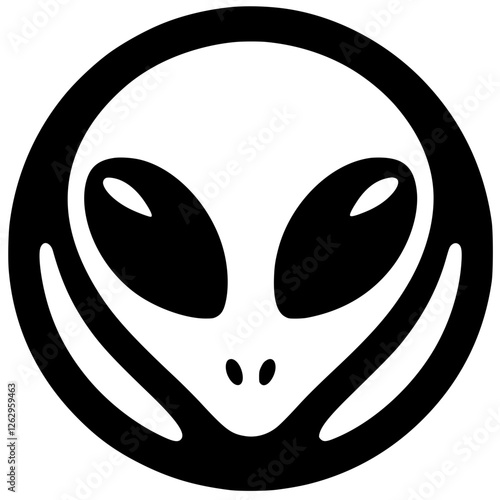 Alien logo silhouette