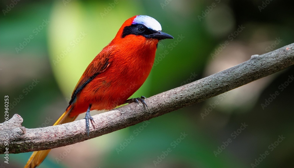 Naklejka premium cardinal on a branch