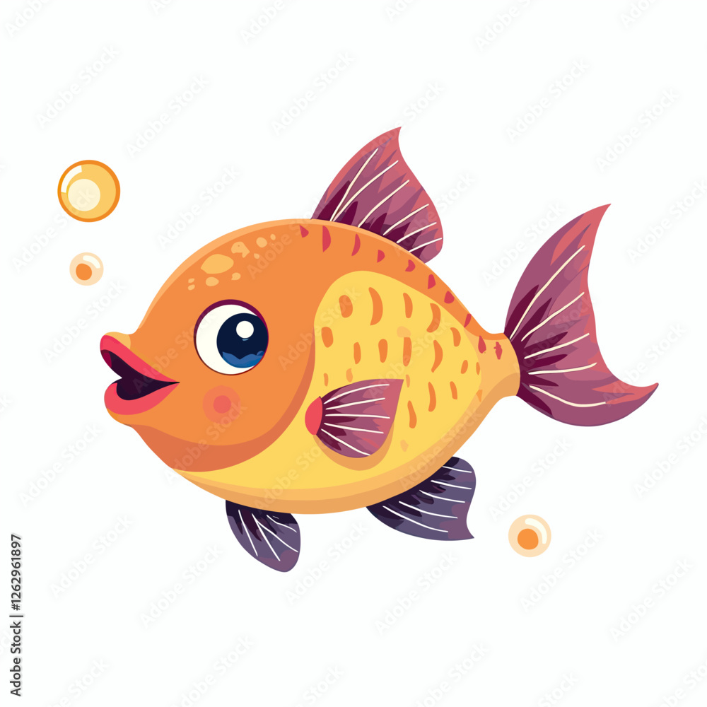 Fototapeta premium colorful cute fish (2)