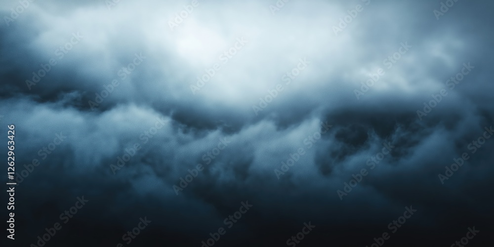 Obraz premium Dark Cloudy Sky With Blue Textures