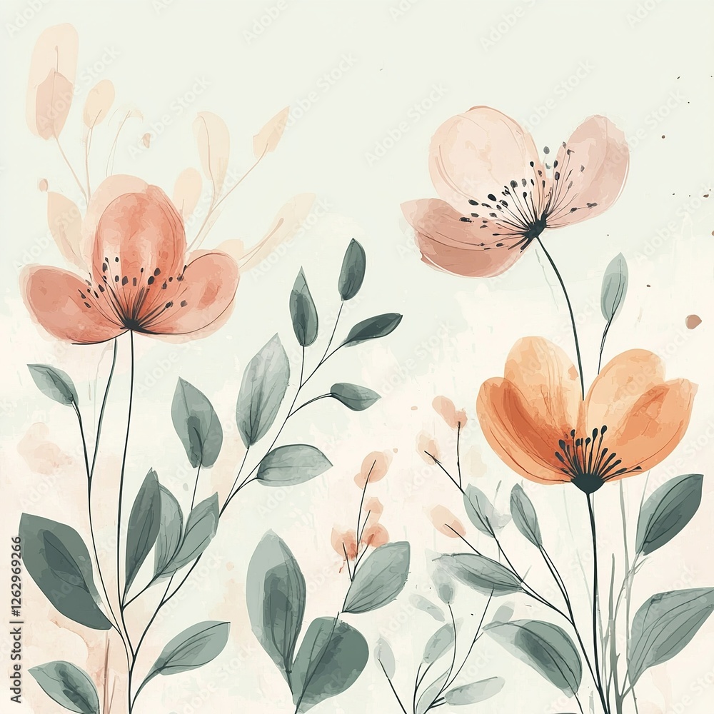 A delicate vector background featuring lush plants and blooming flowers, creating a fresh and natural atmosphere.
A delicate vector background featuring lush plants and blooming flowers, creating a fresh and natural atmosphere.