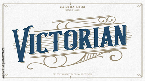 Victorian editable text effect