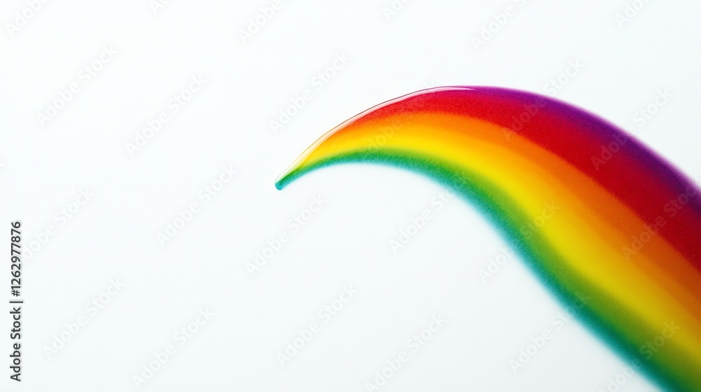 a vibrant rainbow after a spring storm, symbol of hope and renewal, soft dreamy aesthetic, isolated on white background a vibrant rainbow after a spring storm, symbol of hope and renewal, soft dreamy aesthetic, isolated on white background