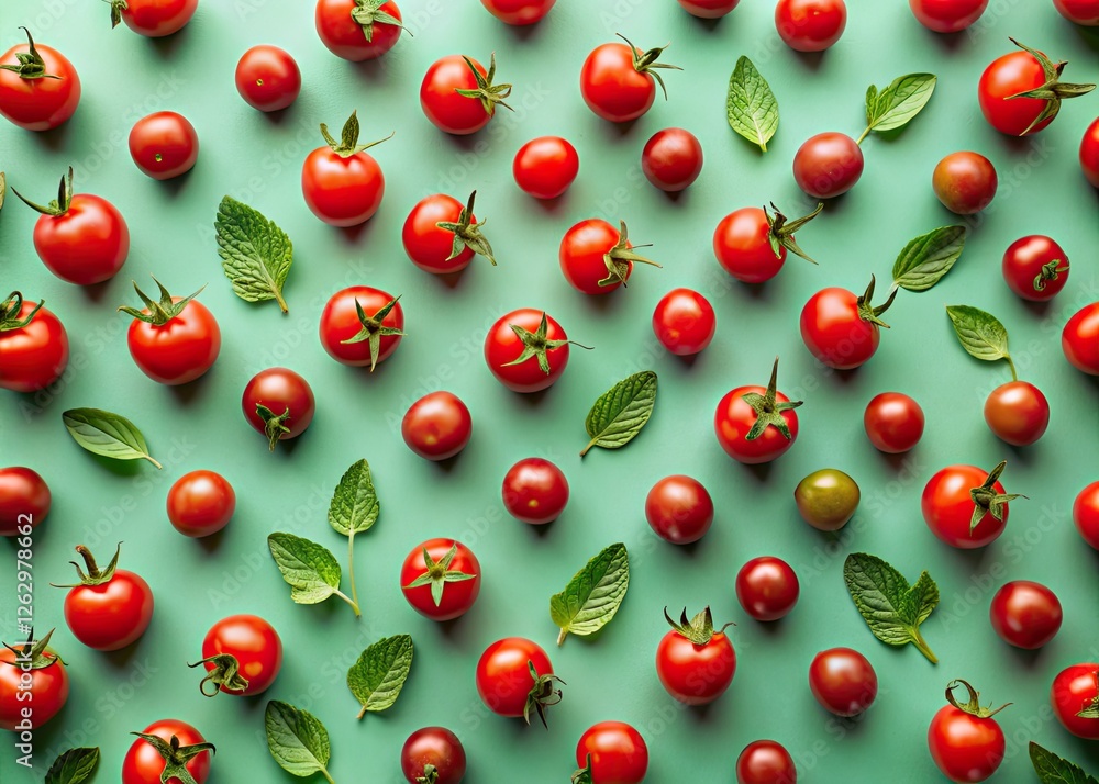 Raw vegan diet: minimalist cherry tomato pattern photography. Raw vegan diet: minimalist cherry tomato pattern photography.